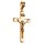 Kettenanhänger, echt Gold - Jesus am Kreuz