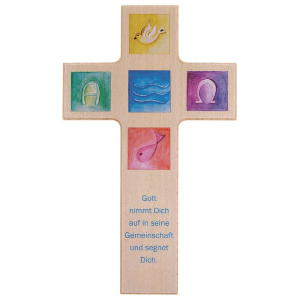 Wandkreuz Gott segne Dich 20 cm
