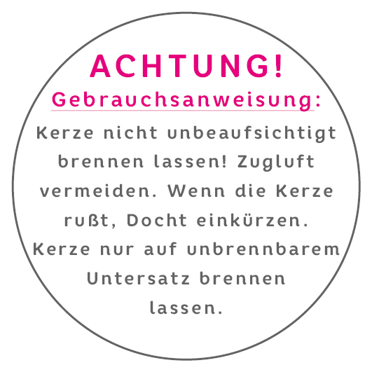 Kerzenbrennanleitung